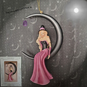 Jessica Galbreth 𝐓𝐀𝐁𝐈𝐓𝐇𝐀 Witch Enchanted Art WITCH Accent Ornament #88252
